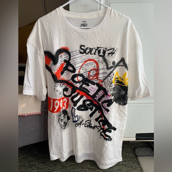 Other - TUPAC “Poetic Justice” Men’s Short Sleeve TShirt White Size XLarge